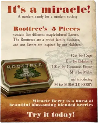 5Pieces Ad (Vintage) evidence in The Roottrees are Dead